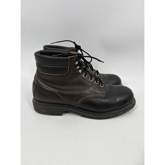 Red Wing Shoes Other - Red Wing Boots Mens Size 8.5 3E Steel Safety King Toe Black Work 2243 Vintage